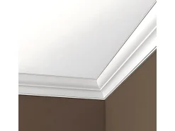 PROFHOME 150275 Eckleisten 1 Karton Set mit 6 Zierleisten 12 m Weiß