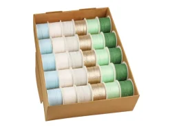 Präsent Geschenkband Weihnachten Ringelband Glitter Modern