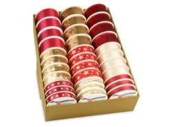 Präsent Geschenkband Weihnachten Sortiert Mehrfarbig