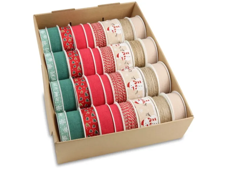 Präsent Geschenkband Weihnachten 36 fach-Sortiert Mehrfarbig
