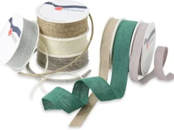 Präsent Weihnachtliches Nachhaltiges Geschenkband Natur Rollen Sortiert 40 m