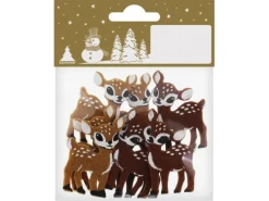 Rehkitz Filz mit Klebepunkt 2 Farben 8 Stück