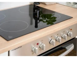 Respekta Economy Küchenzeile KB310ESGSC 310 cm Grau-Eiche Sägerau