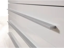 Respekta Inselküche Gabriel 320 cm Weiß Hochglanz