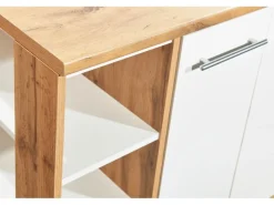 Respekta Küchenblock Hilde 310 cm mit Kücheninsel Weiß