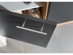 Respekta Küchenblock Merle 310 cm Eiche Grau mit Waschmaschinen-Nische