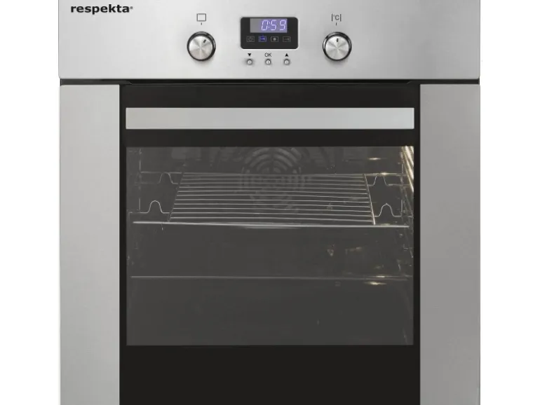 Respekta Küchenzeile GLRP330HWS Grifflos 330 cm Schwarz Hochglanz-Weiß