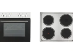 Respekta Küchenzeile KB280ENWP 280 cm Weiß-Eiche Natura Nachbildung