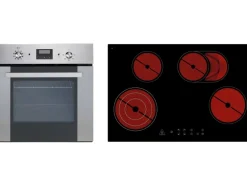 Respekta Premium Inselküche 310 cm Weiß Hochglanz-Eiche Grau