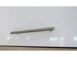 Respekta Premium Inselküche 310 cm Weiß Hochglanz-Eiche Grau