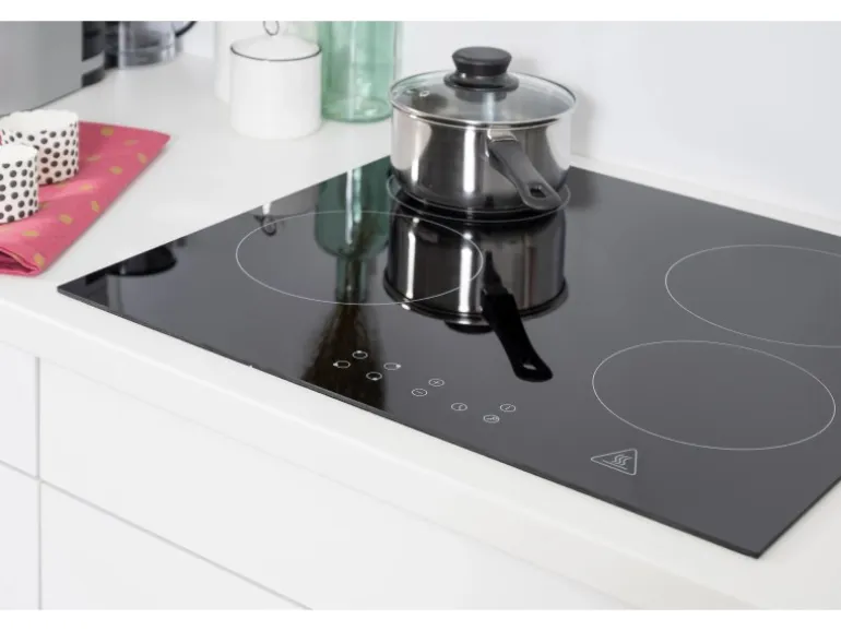 Respekta Premium Küchenzeile 310 cm Hochbau Weiß Hochglanz-Eiche Grau