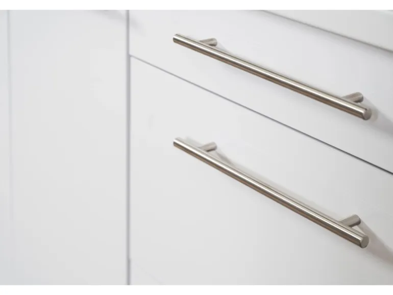 Respekta Premium Küchenzeile 300 cm Hochbau Schwarz Hochglanz-Weiß