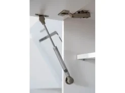 Respekta Premium Küchenzeile 280 cm Hochbau Schwarz Hochglanz-Weiß