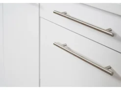 Respekta Premium Küchenzeile 270 cm Hochbau Grau Hochglanz-Eiche Grau