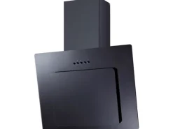 Respekta Winkelküche 310 cm Schwarz Seidenglanz-Eiche York Nachbildung