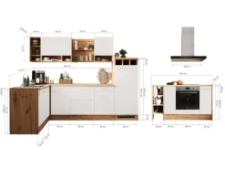 Respekta Winkelküche Hilde 280 x 172 cm Weiß