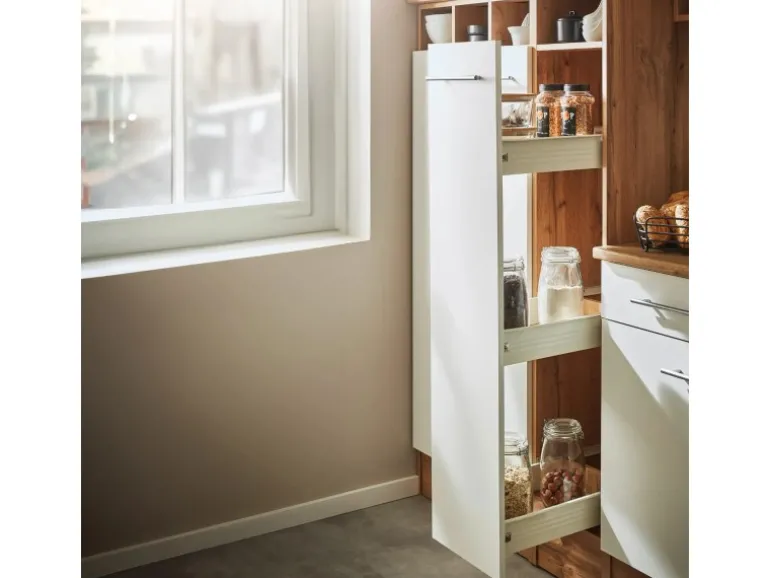 Respekta Winkelküche Hilde 310 x 172 cm mit Kücheninsel Weiß