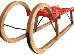 Rudisport Rodel aus Holz mit Gurtsitz 110 cm