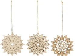 Saico Baumbehang Eissterne 3er-Set je 8 cm x 8 cm x 0,3 cm