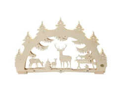 Saico 3D-LED Lichterbogen Waldlichtung 7-flammige ca. 52 cm x 32 cm x 4,5 cm