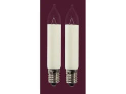 Saico Kleinschaftkerze 2er-Pack E10-Fassung, 23V, 3W Warmweiß