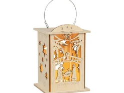 Saico Laterne Christi Geburt mit Doppelfunktion ca. 16 cm x 12 cm x 12 cm