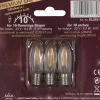 Saico Premium LED-Riffelkerze für 5-flammige Lichterbögen 3er-Blister
