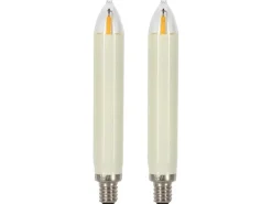 Saico Premium LED-Schaftkerze für 15-flammige Lichterbögen 2er-Blister