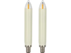 Saico Premium LED-Schaftkerze für 10-flammige Lichterbögen 2er-Blister