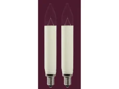 Saico Schaftkerze 2er-Pack E10-Fassung, 16V, 4WWarmweiß