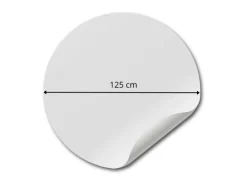 Sanders & Sanders Selbstklebende Runde Tapete Luna Grau Ø 125 cm 611763