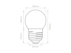Satisfire Illu- Partylichterkette 20m Grün Biergarten 30 Warmweiße E27 LED Kugellampen
