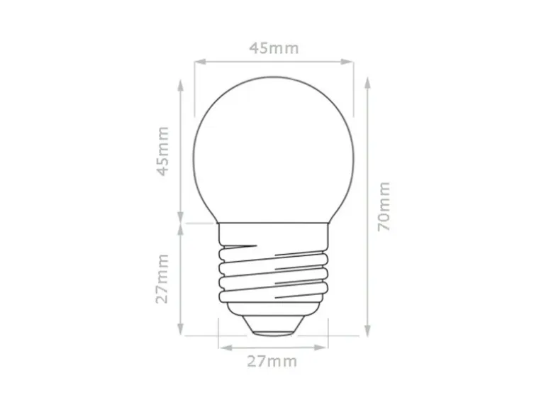 Satisfire Illu- Partylichterkette 10m Grün Biergarten 10x E27 LED Kugellampen Warmweiß