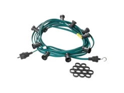 Satisfire Illu- Partylichterkette 5m Grün Außen Biergarten 5 Bunte LED Tropfenlampen