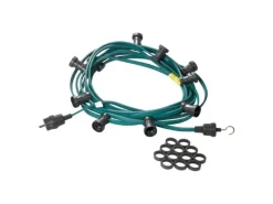 Satisfire Illu- Partylichterkette 40m Grün Für Außen Biergarten 60 Bunte LED Kugellampen