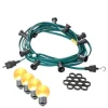 Satisfire Illu- Partylichterkette 5m Grün Terrasse Garten 5 Ultra-Warmweiße LED Kugeln