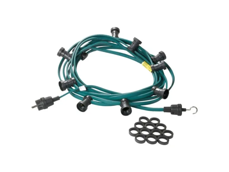 Satisfire Illu- Partylichterkette 40m Biergarten Terrasse Außen 60x LED Filament Glühbirne