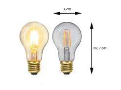 Satisfire Illu- Partylichterkette 20m Weiß Außen Terrasse Garten 30 Dimmbare Filament LED