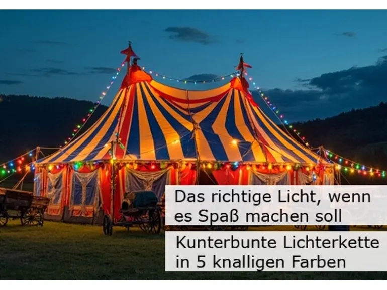 Satisfire Illu- Partylichterkette 20m Grün Für Außen Biergarten 40 Bunte LED Kugellampen