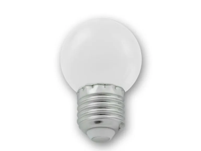 Satisfire Illu- Partylichterkette 10m Schwarz Biergarten 10xE27 LED Kugellampen Kaltweiß