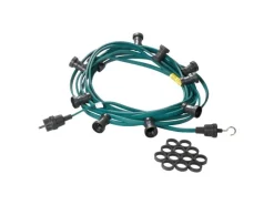 Satisfire Illu- Partylichterkette 10m Grün Terrasse Garten 20 Ultra-Warmweiße LED Kugeln