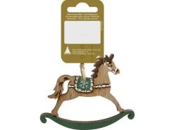 Schaukelpferd Holz 2 Farben 7,5 cm x 9,5 cm