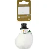 Schneemann zum Hängen Polyresin mit Plüsch 7,5 cm