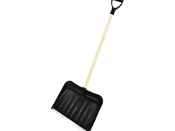 Schneeschieber mit Holzstiel