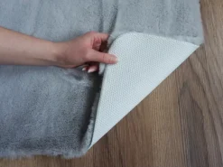 Schöner Wohnen Badmatte Bali 40 cm x 60 cm Silber