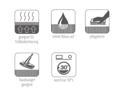 Schöner Wohnen Badmatte Bali 40 cm x 60 cm Silber