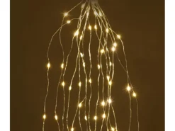 Silberdraht-Lichterkette Kaskade 40 LEDs Warmweiß