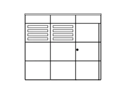 Skan Holz Holz-Gartenhaus Melbourne 3 Telegrau 253 cm x 253 cm