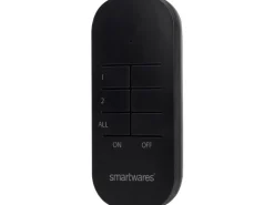 Smartwares Outdoor-Stecker-Set Mini mit Fernbedienung Schwarz