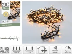 Snake-Lichterkette 200 LEDs Warmweiß